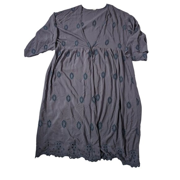 Cato Cover Up Duster Womens Plus Resort-wear Beach Boho Festival 1X - Picture 1 of 4